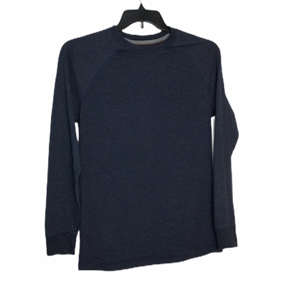 Men’s Outdoor Life S Small Shirt Crewneck Long Sleeve Navy Blue Tee T-Shirt Top - Picture 2 of 6